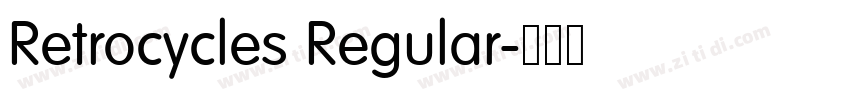 Retrocycles Regular字体转换